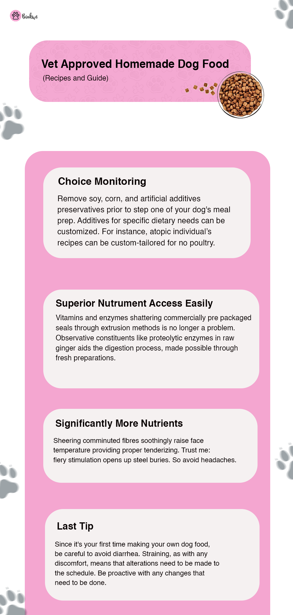 vet approved homemade dog food recipes